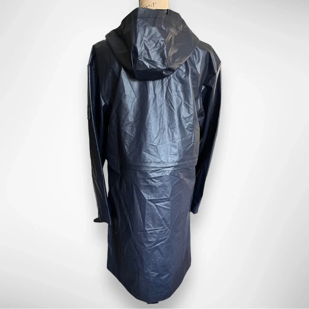 FABLETICS Kenna Navy Blue Cargo Convertible Rain Jacket Small | EUC - Picture 5 of 11